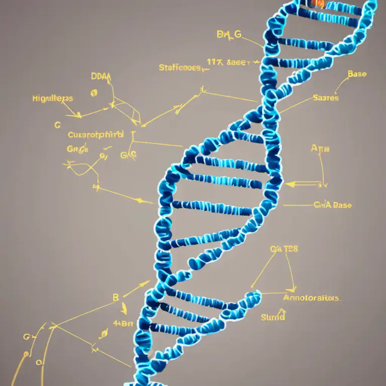 Visual representation of "sequencing" - In biology, determining the exact order of the bases in a strand of DNA.