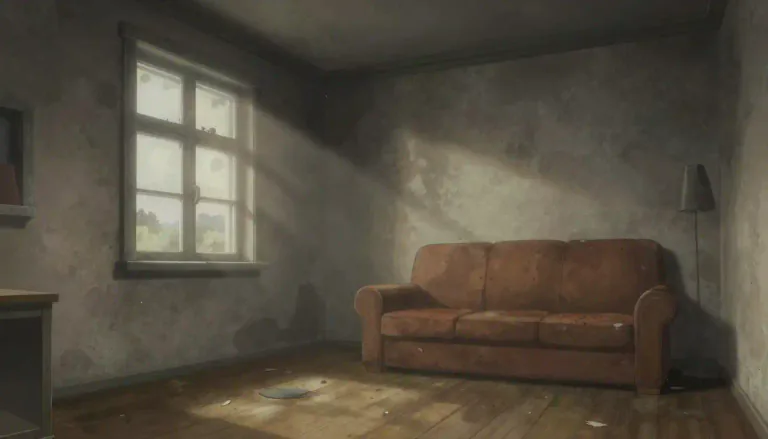 Visual representation of "dinginess" - The state of being slightly dirty or having a drab or dull color