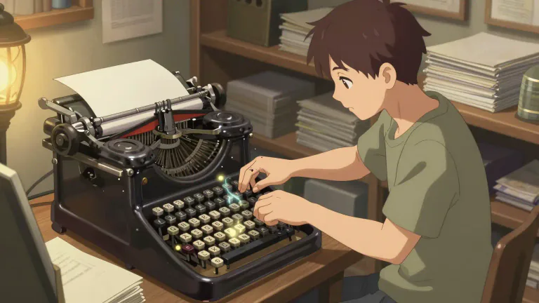 Visual representation of "typesetter" - A person or machine that sets printed material into a specific format or style