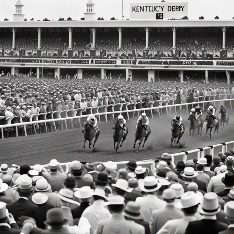Visual representation of "derby" - An annual horse racing event established by the Earl of Derby.