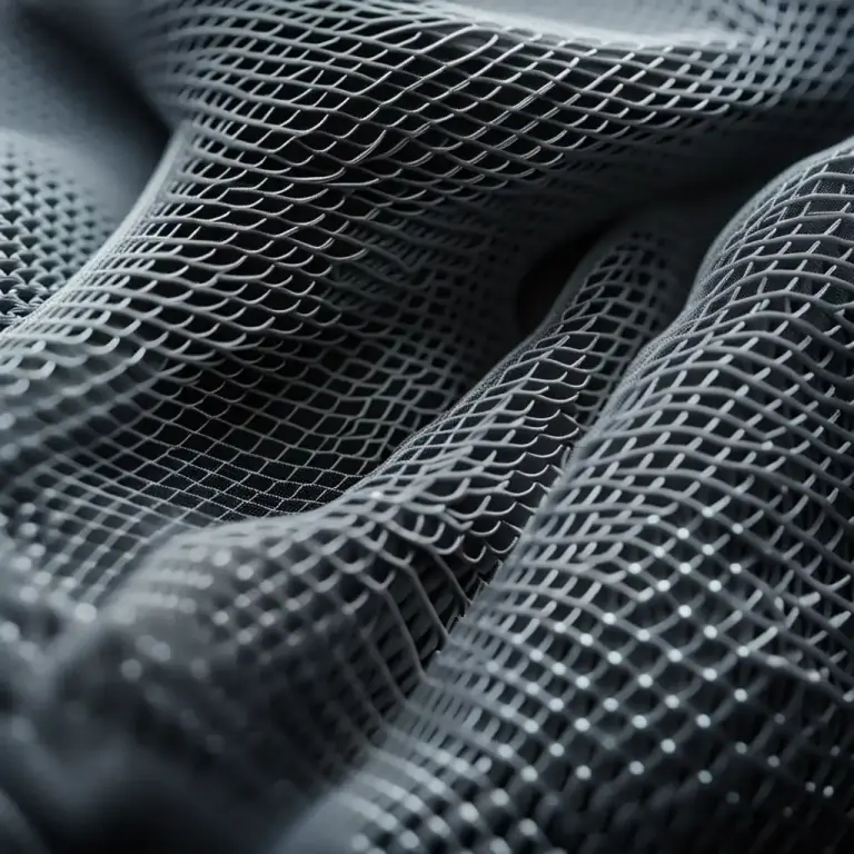 Visual representation of "mesh" - The size of the gaps between the wires or threads of a mesh fabric