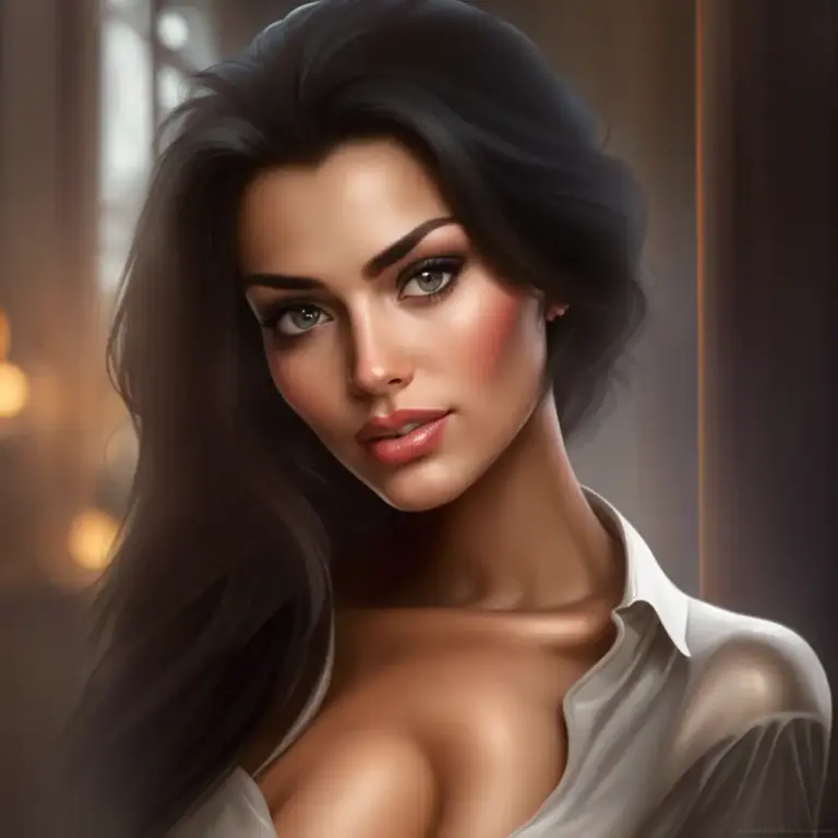 Visual representation of "sultry" - Attractive in a way that shows or suggests a strong sexual nature.