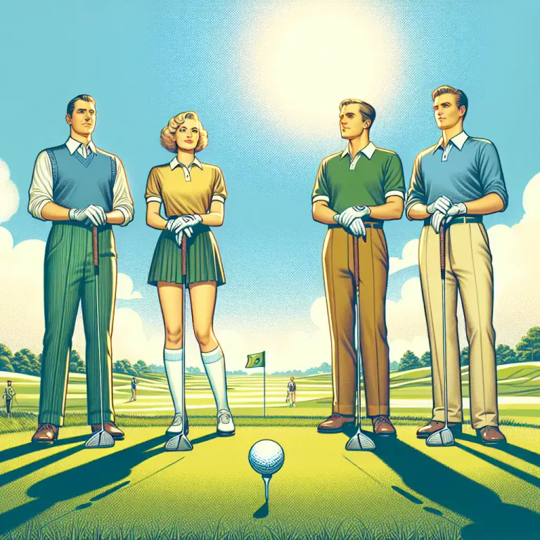 Visual representation of "foursome" - A game of golf played by four people in two pairs