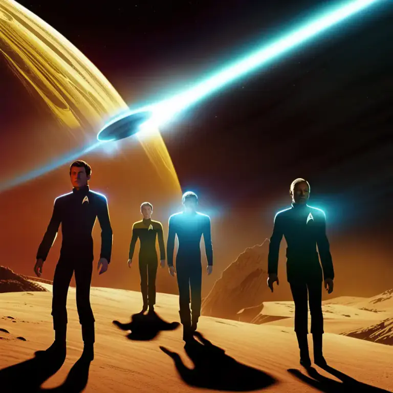 Visual representation of "beam up" - To transport someone or something instantly to another place, especially in science fiction.