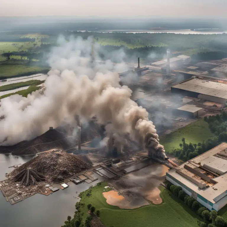 Visual representation of "hazardous" - Dangerous for the environment, causing pollution or harm to natural systems.