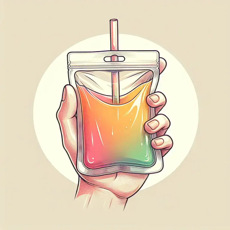 Visual representation of "pouch" - A type of packaging used for food or beverages