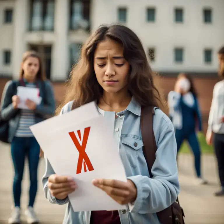 Visual representation of "reject" - To not accept because it is not good enough