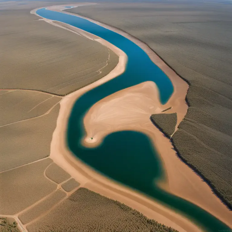 Visual representation of "shallow" - A shallow part of a body of water