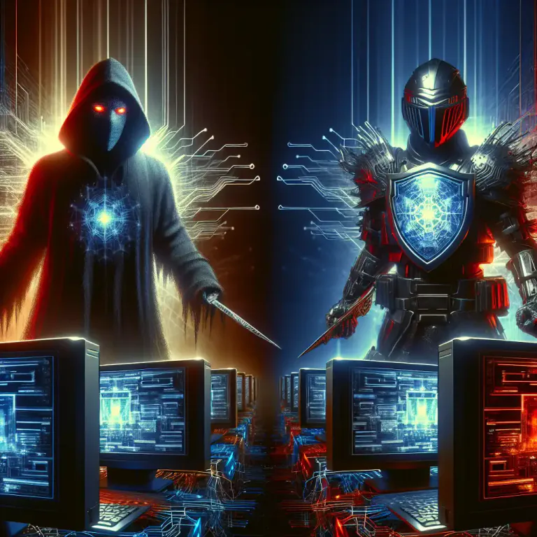 Visual representation of "cyberspace" - A virtual battlefield for hackers and cybersecurity professionals