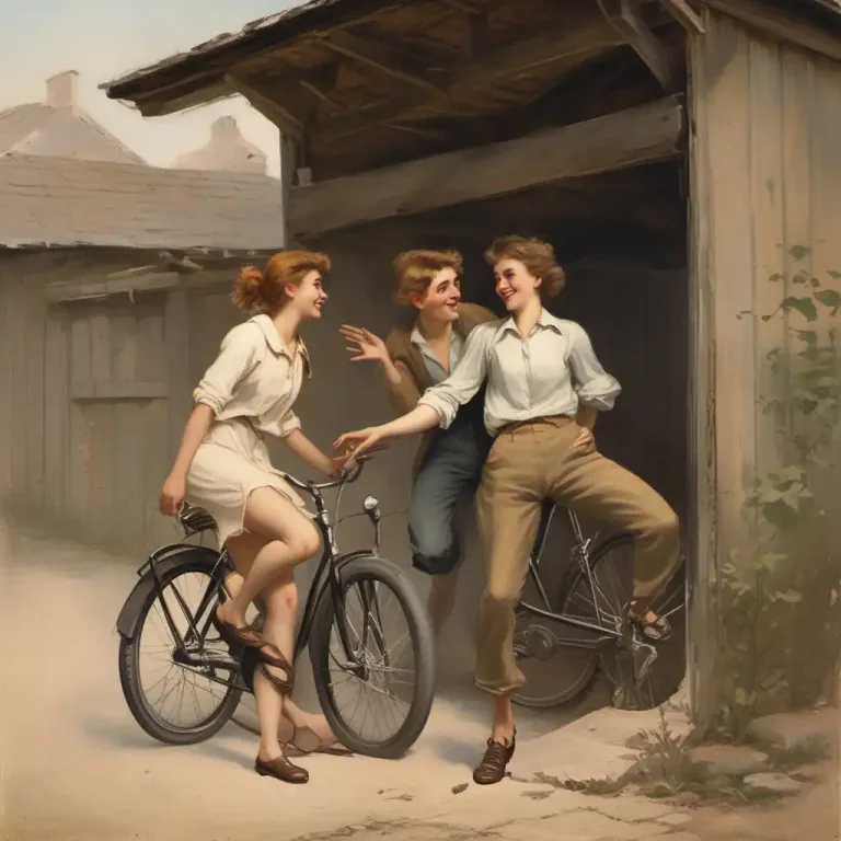 Visual representation of "slap and tickle" - Silly or playful behaviour, often involving touching or flirting