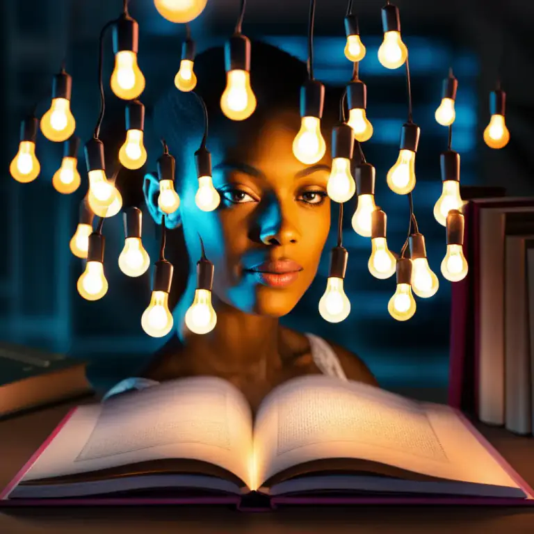 Visual representation of "inspire" - To give an idea for a creative work.