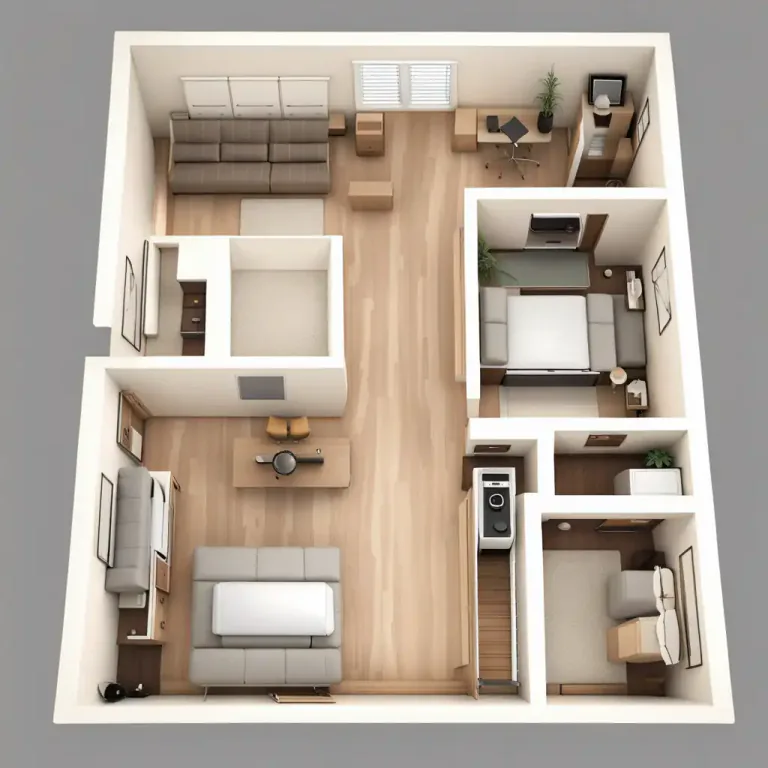Visual representation of "economy" - An arrangement of something making the best use of space