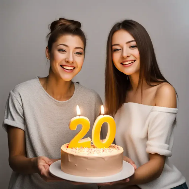 Visual representation of "twenty" - Being one more than nineteen.