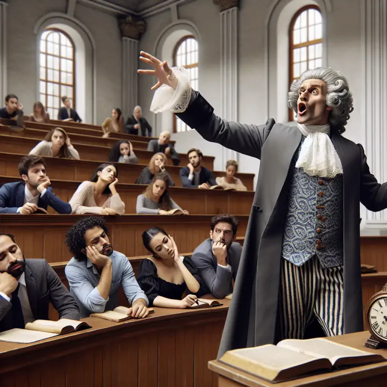 Visual representation of "overweening" - Excessively or unpleasantly eager to show off knowledge or learning