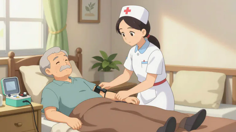 Visual representation of "homecare" - Homecare is a type of healthcare that is provided in a person's home rather than in a hospital or medical facility.