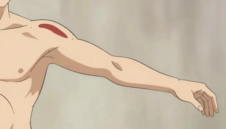 Visual representation of "arm" - The part of the body that is joined to the shoulder and which ends at the hand.