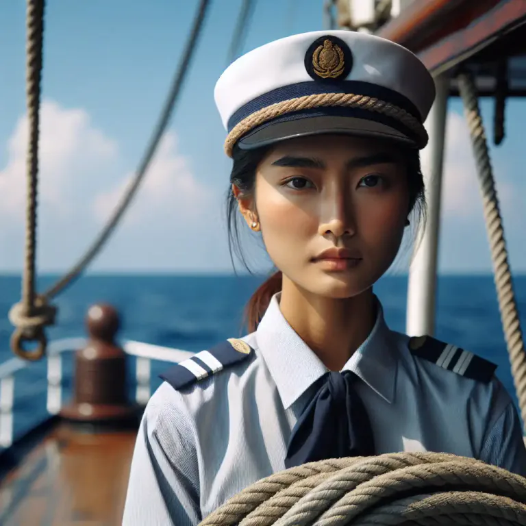 Visual representation of "a good/bad sailor" - A person who is proficient or unskilled in sailing or managing a boat respectively.