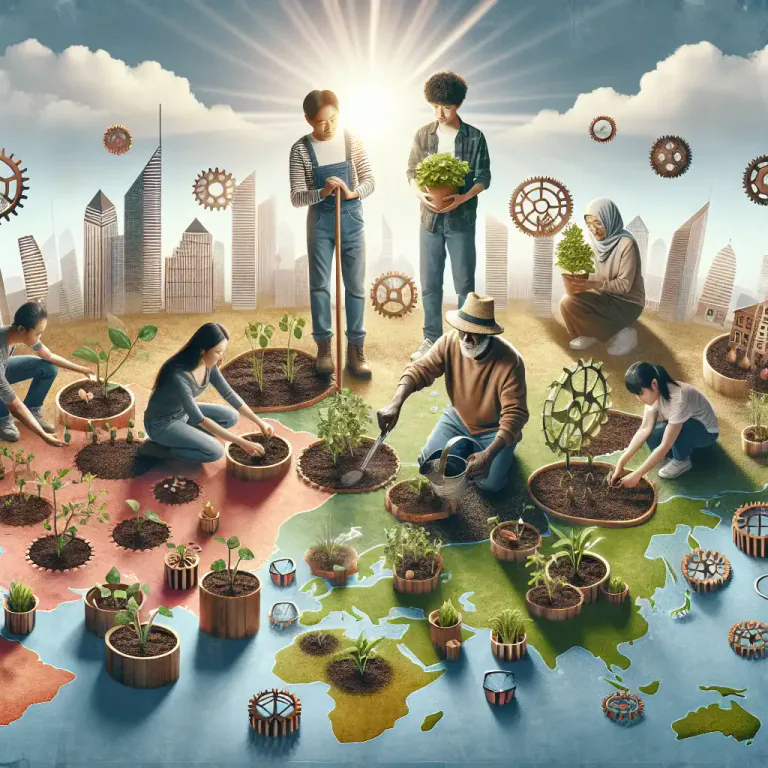 Visual representation of "endogenous" - Relating to or developed from within the economy.