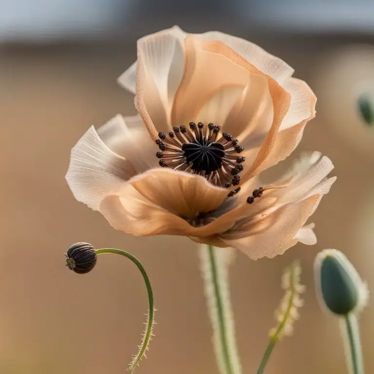Visual representation of "capsule" - In botany, it refers to a dry fruit that splits open to release seeds.