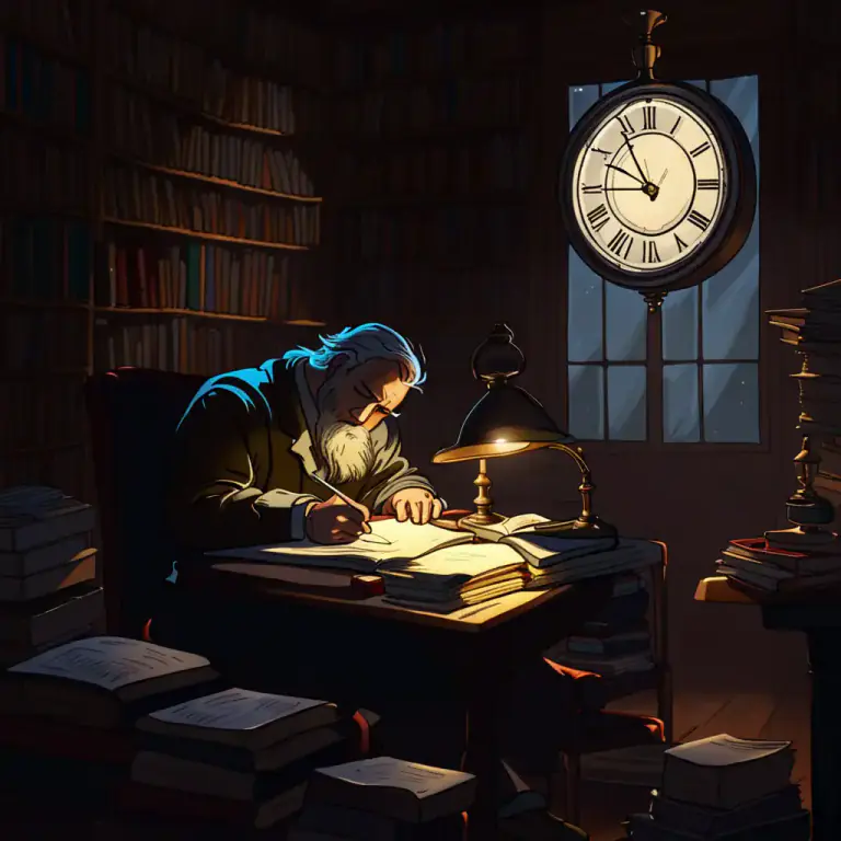 Visual representation of "keep… hours" - To follow a routine or schedule that is different or strange when compared to normal work hours.