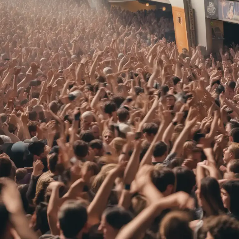 Visual representation of "stampede" - An act of rushing or moving quickly and in a somewhat wild and uncontrolled way.