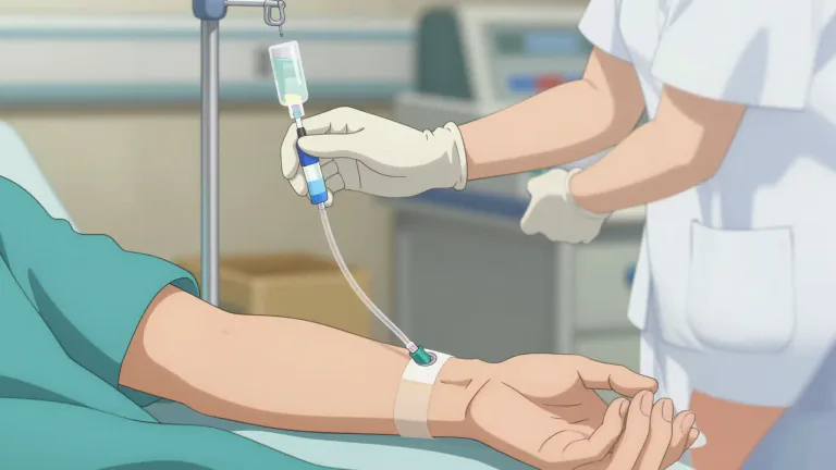 Visual representation of "catheter" - A thin tube used by doctors to put liquids into or take liquids out of the body, mainly in hospital or medical settings.