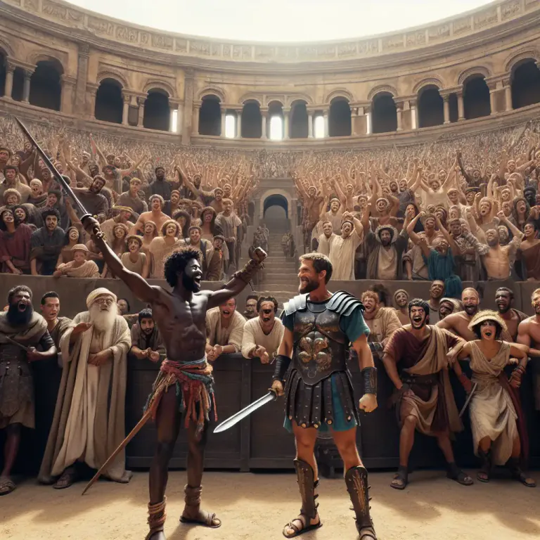 Visual representation of "bloodthirsty" - Enjoying violent activities.