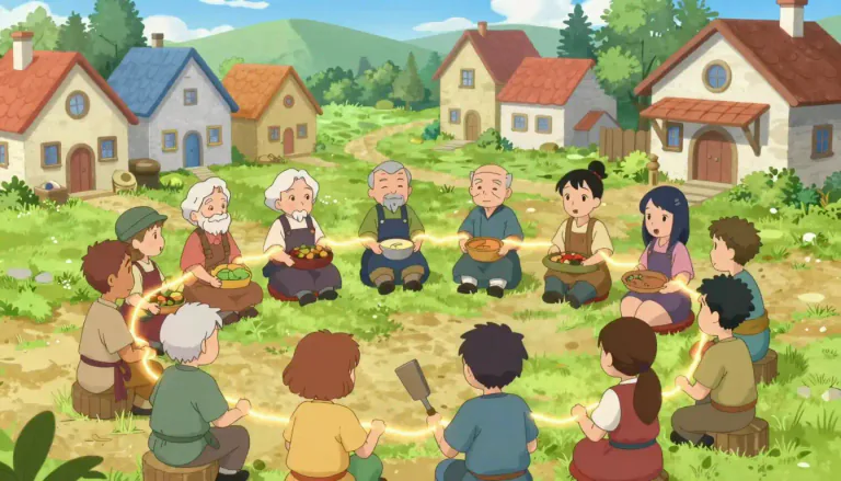 Visual representation of "communitarian" - Relating to the principles of communitarianism, which emphasizes the importance of community in the functioning of society and the individual's role within it.