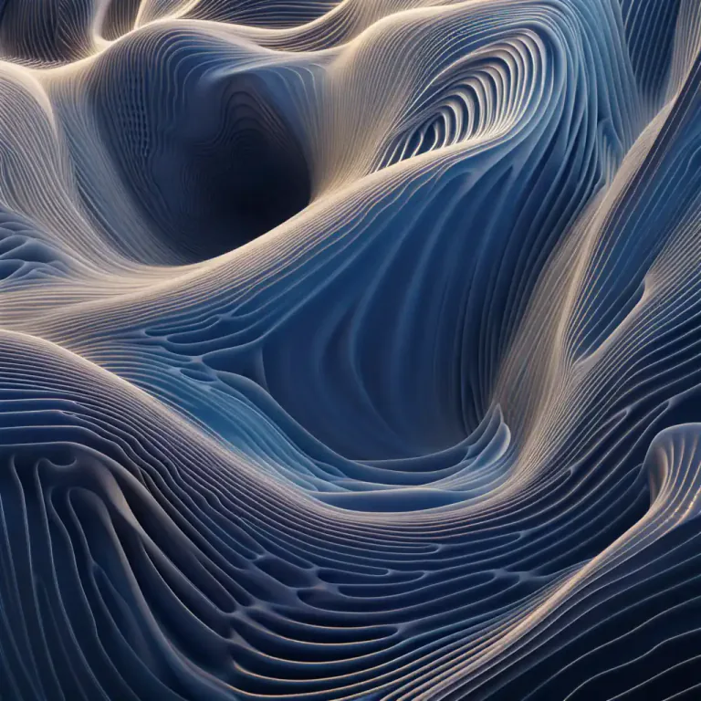 Visual representation of "streamline" - A line that shows the path of something moving with the flow of a fluid or air