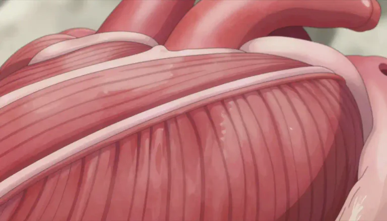 Visual representation of "stria" - A narrow line or stripe, especially in biological structures such as muscle fibers.