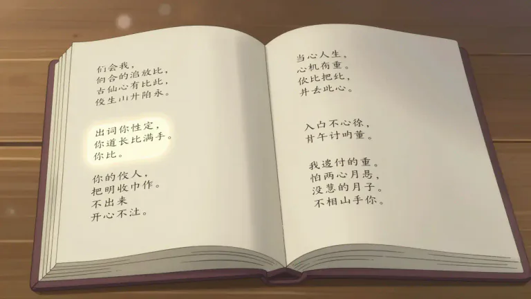 Visual representation of "stanza" - A group of lines forming a section in a poem.