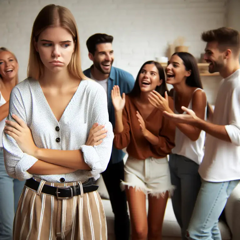Visual representation of "maladjustment" - The way someone behaves poorly in social situations