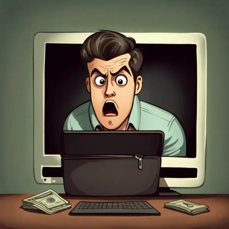 Visual representation of "victim" - A person who is tricked or cheated.