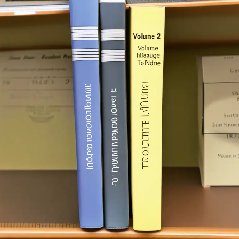 Visual representation of "volume" - A book forming part of a work or series