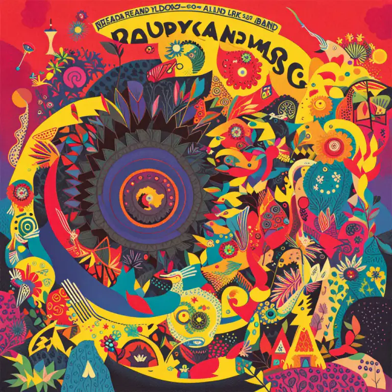 Visual representation of "artwork" - The images and design elements on a CD, DVD, or record cover
