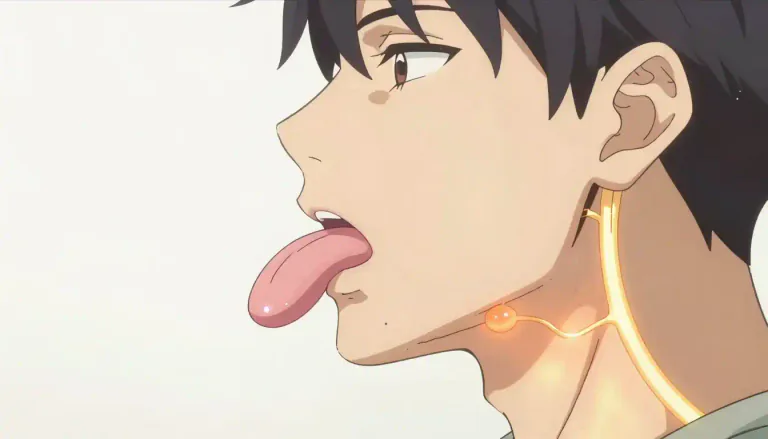 Visual representation of "glossopharyngeal" - Related to the ninth cranial nerve, which controls taste and sensation from the throat.