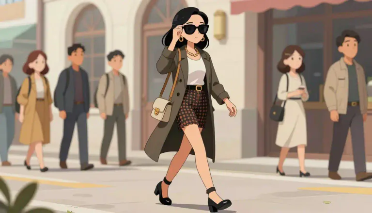 Visual representation of "fashionista" - A person who loves fashion and is always dressed in the latest styles.