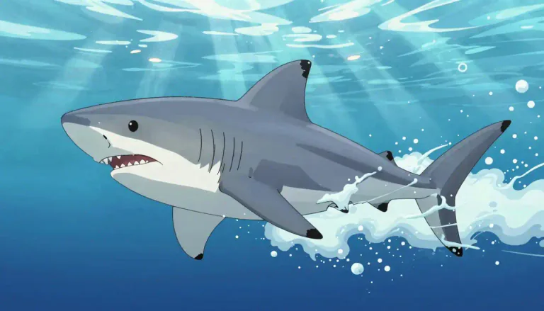 Visual representation of "mako" - A term used commonly in sport fishing, referring to a fast and powerful species of shark.