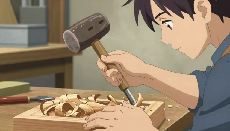 Visual representation of "carve" - To cut something into a shape or pattern, often from wood or stone