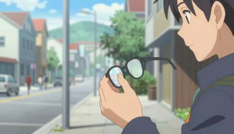 Visual representation of "myopia" - A situation where you can see things that are close, but objects far away look blurry