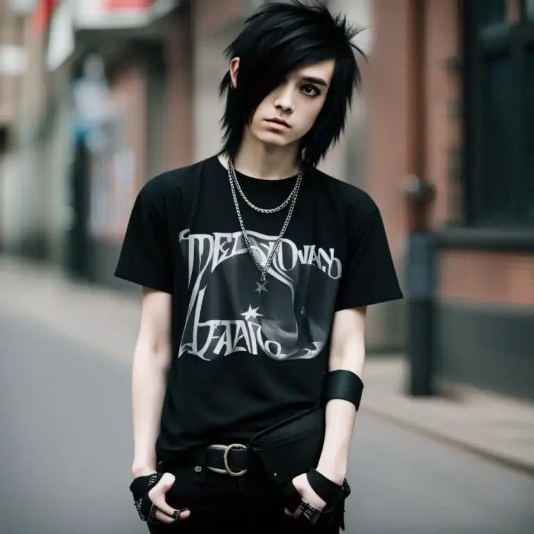 Visual representation of "emo" - A person who likes emo, especially someone who dresses in emo style.