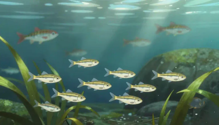 Visual representation of "fingerling" - A young fish, especially one that is not yet fully grown, typically between the larval and juvenile stages.