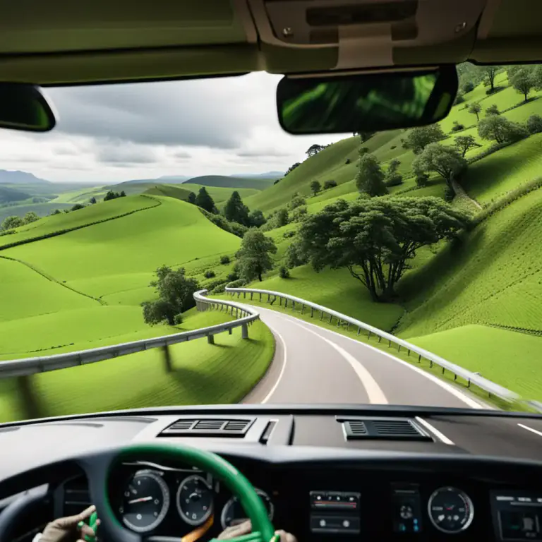 Visual representation of "bendy" - A description of a road or path that has a lot of curves.