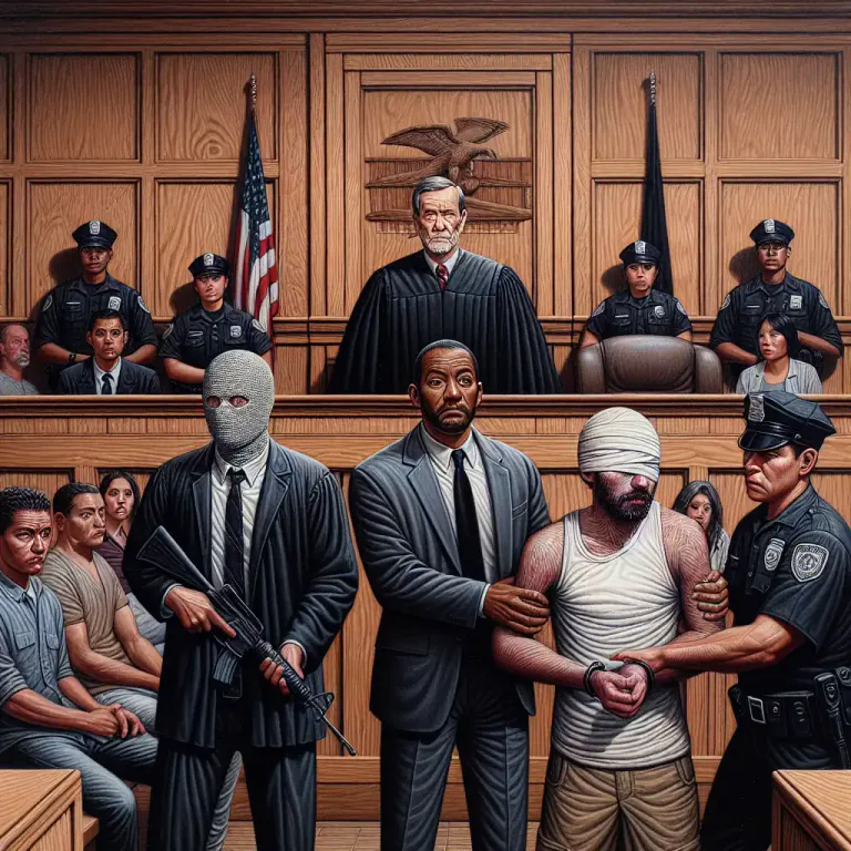 Visual representation of "mayhem" - In law, the crime of intentionally causing injury to a person, leading to physical disabling