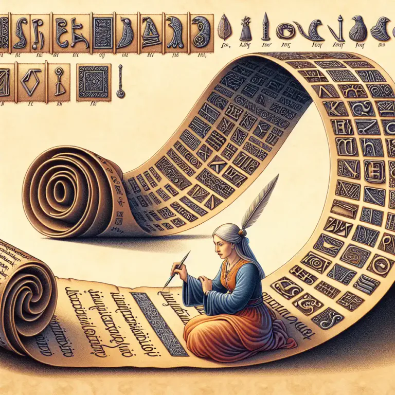 Visual representation of "alphabetic" - based on the characters of the standard sequence of the letters of a language