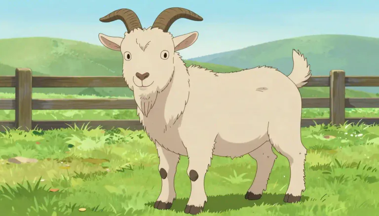 Visual representation of "goat" - A hardy domesticated animal related to sheep but having a beard and straight horns
