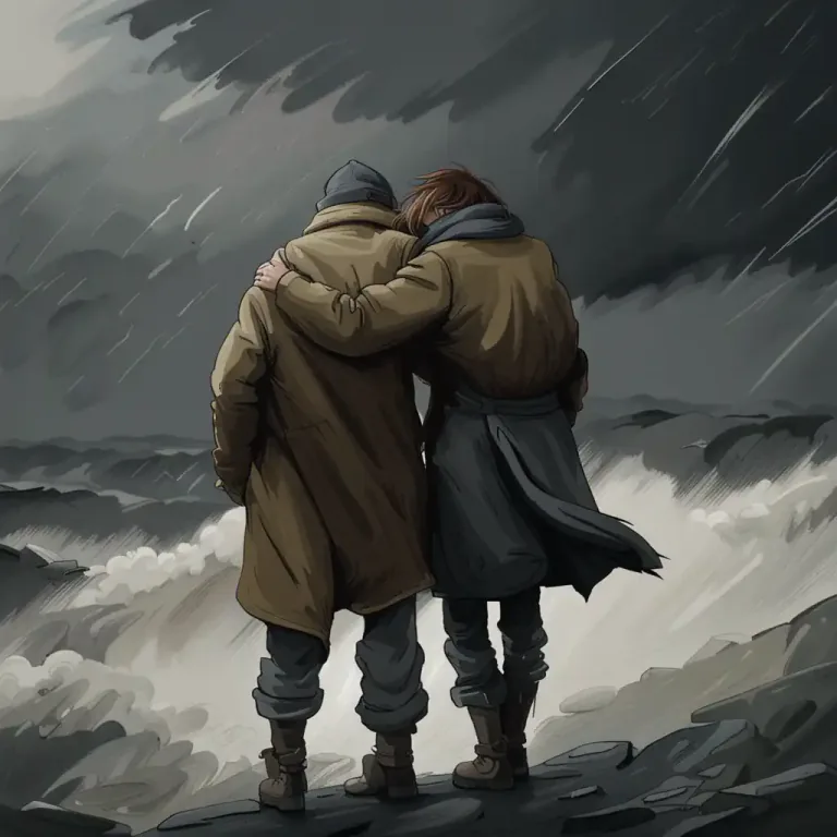 Visual representation of "lean" - To depend on or entrust someone for support or help