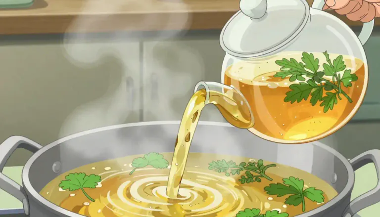 Visual representation of "infusion" - The process of adding something, typically a liquid, into another substance to make it stronger or better.