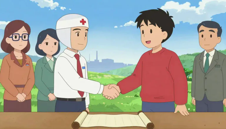 Visual representation of "pact" - An agreement between two or more people, groups or countries to do something together or not to do something.