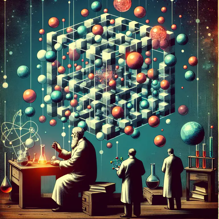 Visual representation of "atomicity" - the idea that matter is made up of small, separate parts